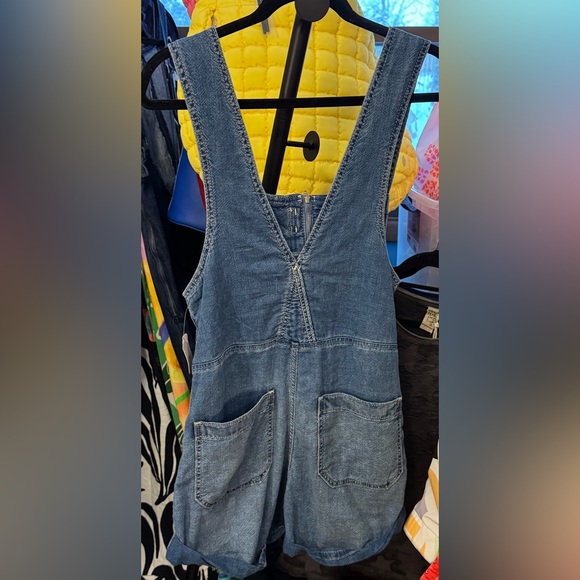 NWT Free People We The Free Jude Shortalls - Mid Indigo Blue - XS - Picture 9 of 11